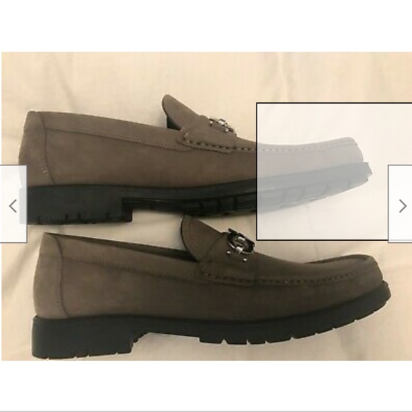 Salvadore Ferragamo Shoes - Gray Leather Made in I - Picture 3 of 7